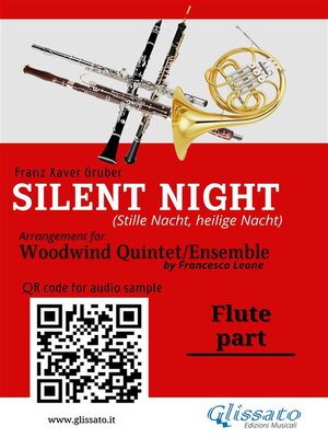 cover image of Flute part of "Silent Night" for Woodwind Quintet/Ensemble